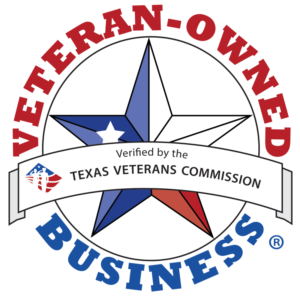 Veteran-Owned Business, verified by the Texas Veterans Commission